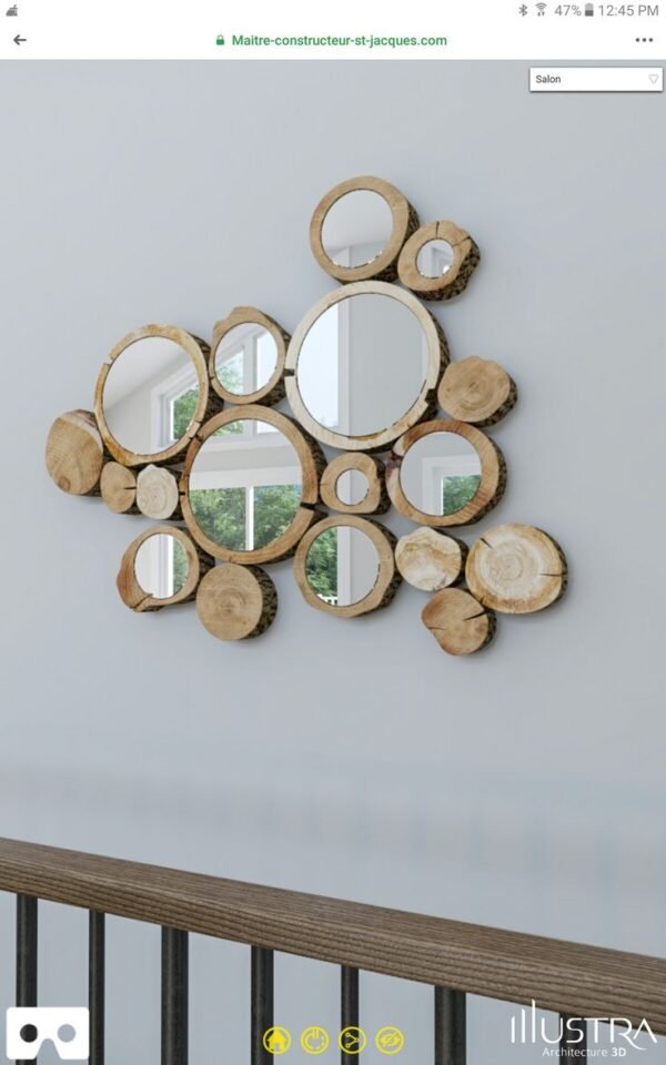 a mirror on a wall