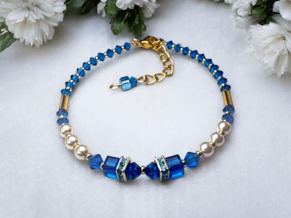 Royal blue premium European Crystals