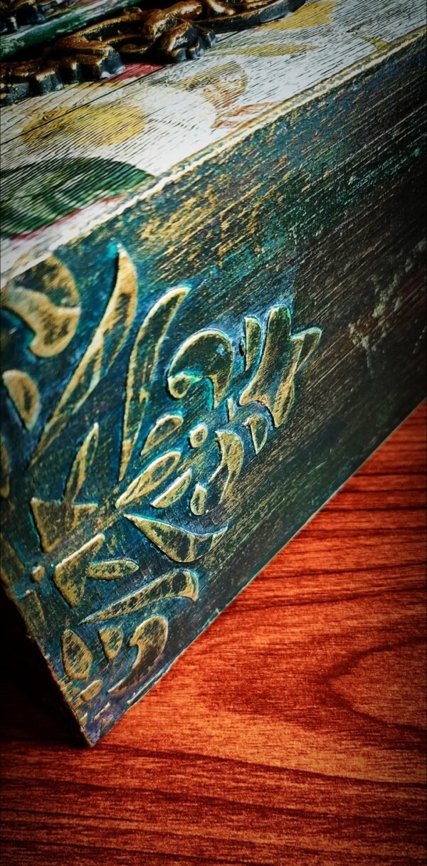 Wooden Tissue Box Cover with Decoupage - Image 5
