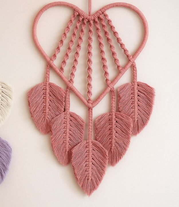 معلقة حائط مكرمية