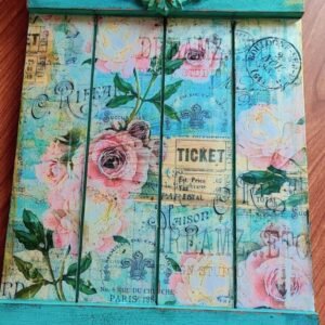 Vintage Keys Holder with Decoupage | Handmade Wall Decor