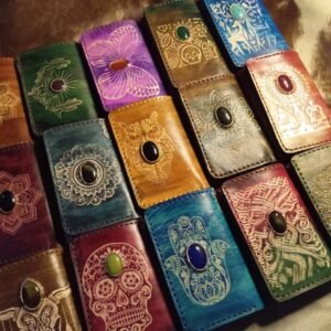 محفظة جلد طبيعي