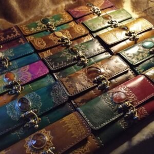 محفظة جلد طبيعي