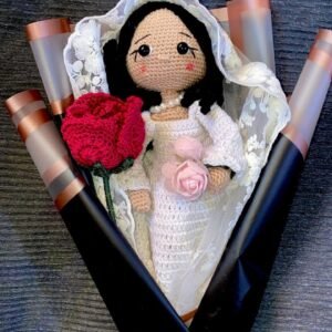 عروسة زفاف كروشيه هديه