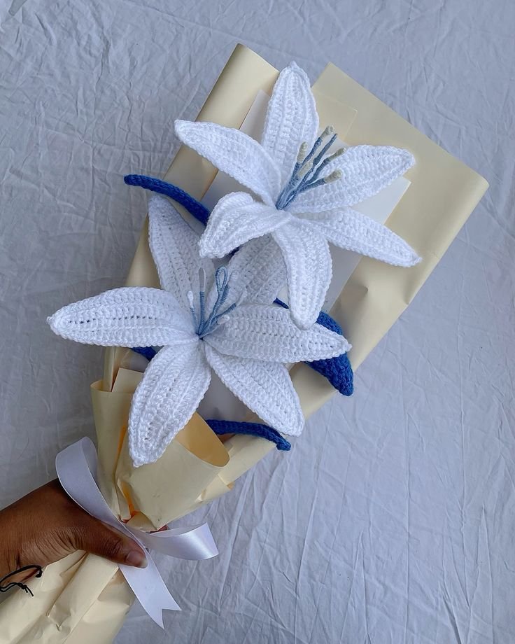 بوكيه ورد كروشيه - الصورة 6