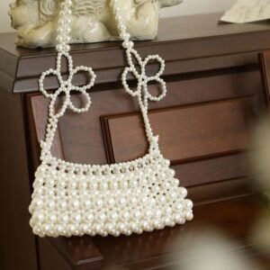 Pearl Bag, Handmade Beaded Bag شنطه يد لولي (لؤلؤ) مصنوعة يدويًا