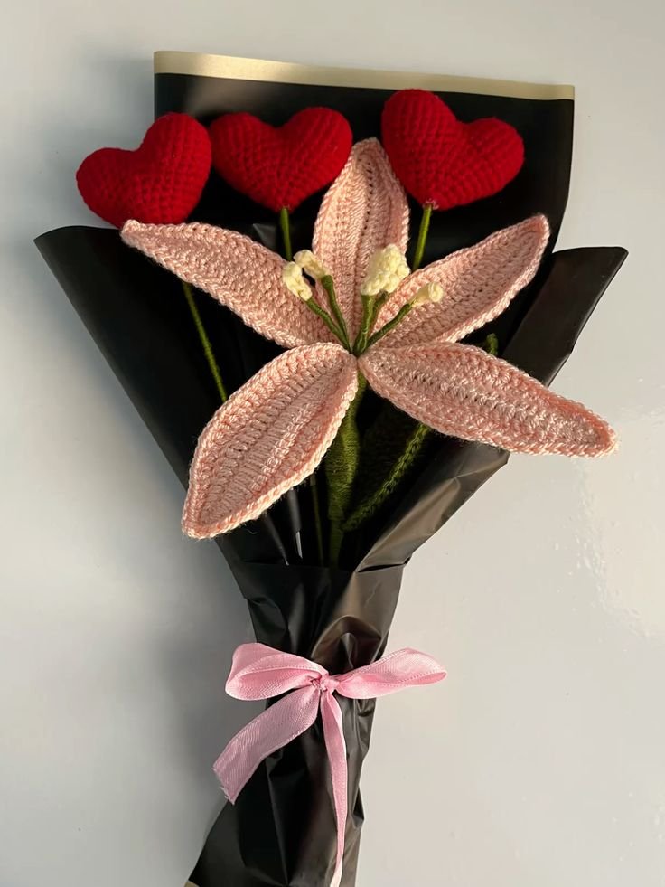 بوكيه ورد كروشيه